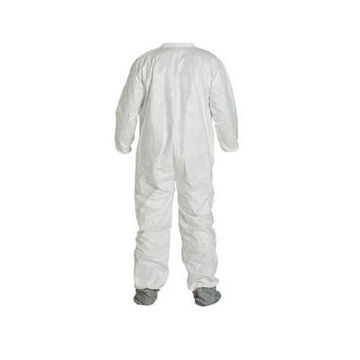 Chemical Resistant Protective Coverall, X-Large, White, Tyvek® 400 Fabric