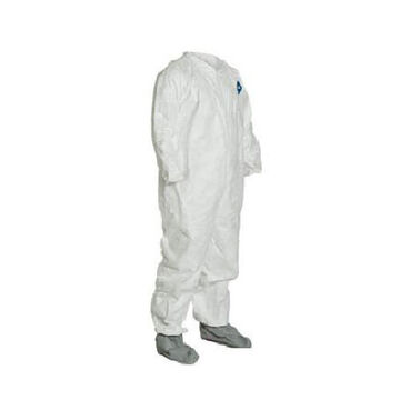 Chemical Resistant Protective Coverall, X-Large, White, Tyvek® 400 Fabric