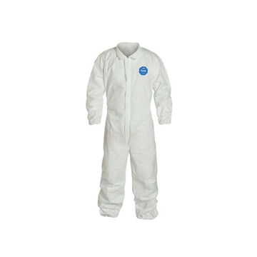 Chemical Resistant Protective Coverall, 2X-Large, White, Tyvek® 400 Fabric