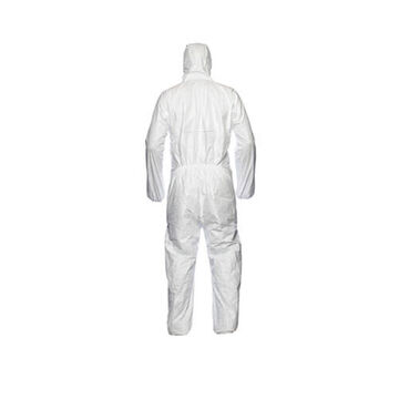 Hooded, Chemical Resistant Protective Coverall, 3X-Large, White, Tyvek® 500 Fabric