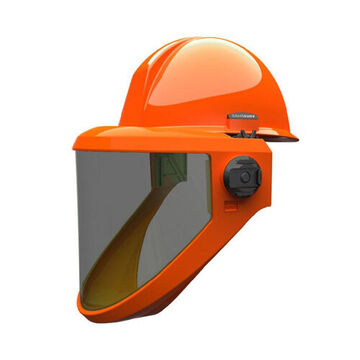 Weight Balancing Arc Flash Face Shield, 7.5 in x 20 in x 0.06 in, Extra Light Tint, Polycarbonate with North Zone Hard Hat
