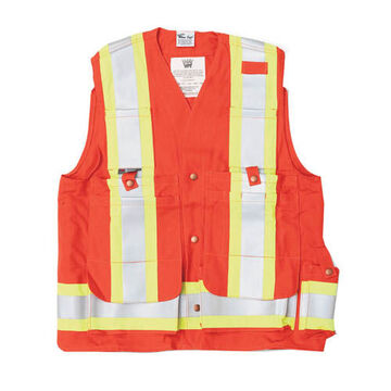 Reflective Taped Surveyor Safety Vest Cotton Royal Blue X-large  