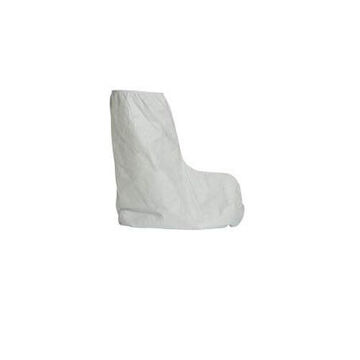Disposable Boot Cover, X-large, White, Polyethylene, Elastic