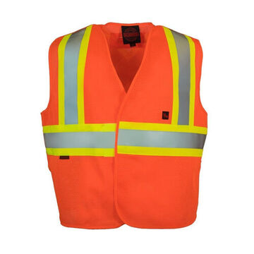 High-Visibility Reflective Safety Vest 100% Polyester Mesh 2X-large/3X-large  