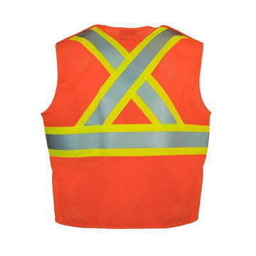 High-Visibility Reflective Safety Vest 100% Polyester Mesh 2X-large/3X-large  