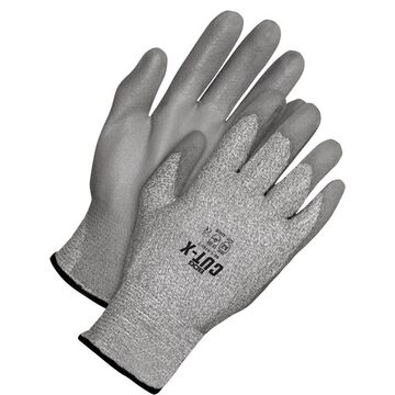 Gloves Coated, Gray, 13 Ga Hppe Backing