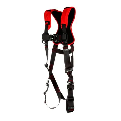 Safety Harness Full Body And Positioning, Medium/large, Zinc Plated Steel D-ring, Black, 420 Lb