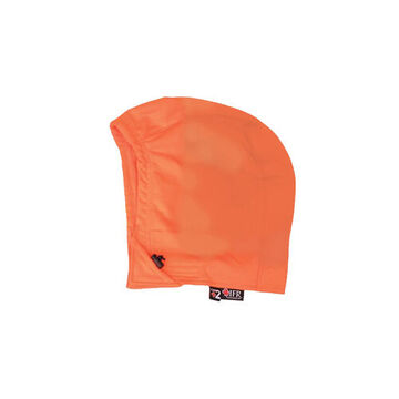 Fleece Detachable Hood, 55% Modacrylic, 45% Cotton, Orange, One Size