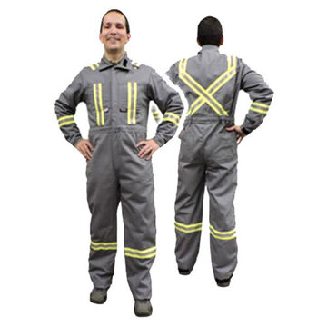 Contractor Coverall, 88% Cotton, 12% High Tenacity Nylon, Gray