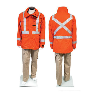 Parka 3 en 1, 88 % coton, 12 % nylon ultradoux haute ténacité, orange, 2X-Large