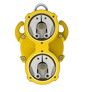 Dispositif d'évacuation/d'évacuation, de sauvetage et de descente, 50 pieds longueur, 130 à 310 lb pour 1 personne, 130 à 620 lb pour 2 personnes, capacité de charge, boîtier en aluminium, couleur jaune, poids de 11.95 lb