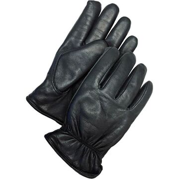 Grain Black Goatskin Driver W Thinsulate