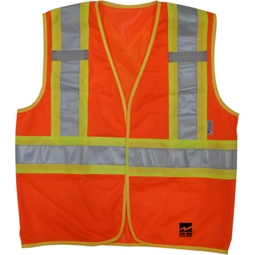 Open Road Bte Safety Vest Orange 4xl/5xl