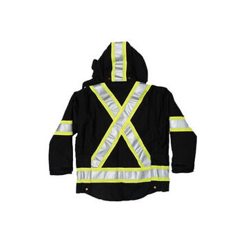 Traffic Safety Jacket, Black, Cotton