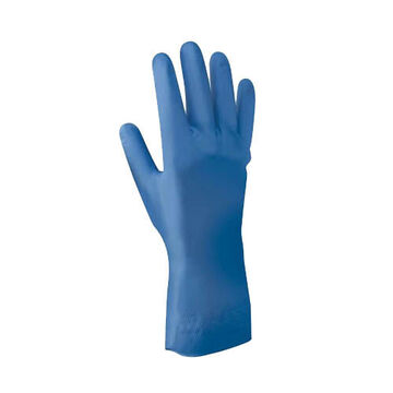 Chemical Resistant Safety Gloves, No. 6/X-Small, Blue, 100% Nitrile