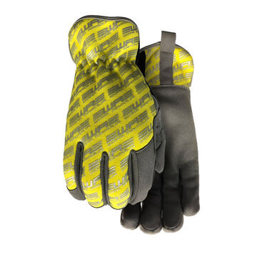 Flash Safety Gloves, 2X-Large, High Visibility Yellow, Microfibre