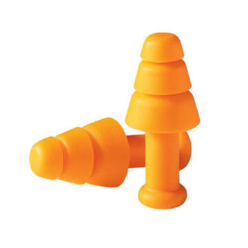 Ear Plug Reusable, 25 Db, Flange, Orange, Universal, 923.9 X 12.95 X 31.75 Mm