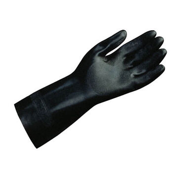Gloves Chemical Resistant Safety, Black, Embossed Diamond
