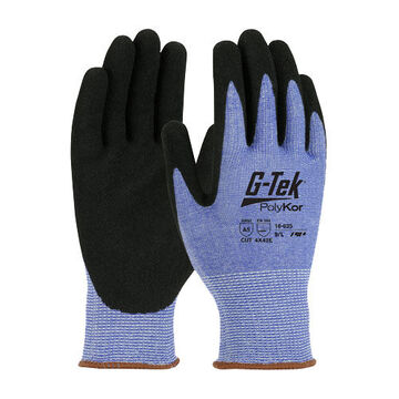 Gants résistants aux coupures, bleu, nitrile