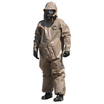 Protective Coverall, Large/X-Large, Tan, Zytron 300