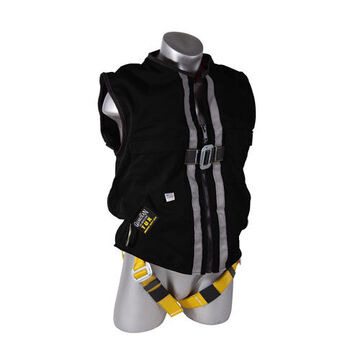 Construction Tux Harness, Large, Polyester and Nylon, Black, 130 to 420 lbs