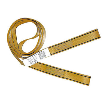 Disposable Concrete Anchor Strap, 4 in, Yellow, Polyester and Galvanized Steel