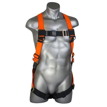 Pass Thru Leg Fall Arrester Harness, Medium to Large, Polyester