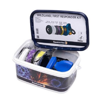 Respiratory Protection Kit, Small, Blue, Silicone, 14 to 131 deg F