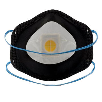 Respirateur jetable contre les particules, coque en polyester, pince-nez en aluminium, blanc