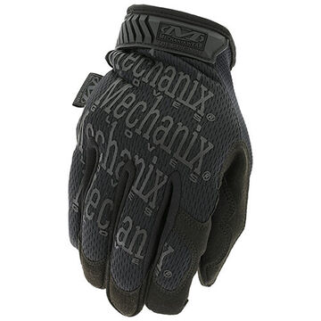 Gants de travail, grand, noirs, spandex/cuir synthétique