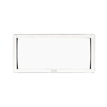 Magnification Plate Rectangular, Plastic, Clear