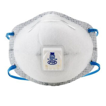 P95, Disposable, Nuisance Level Acid Gas Particulate Respirator, Carbon Filter, White