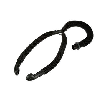 Breathing Tube Heavy Duty, Length Adjusting, Neoprene Rubber, Black