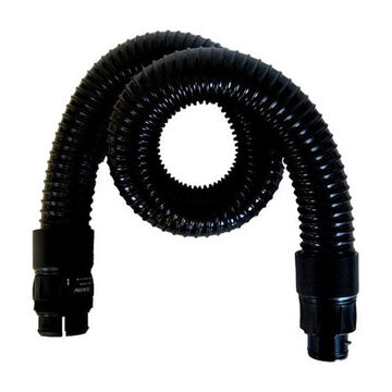 Sound Dampening Breathing Tube, PVC with Foam Muffler, Black