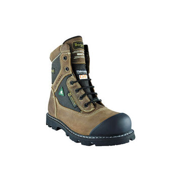 Work Boot Non-metallic, Brown, Rubber