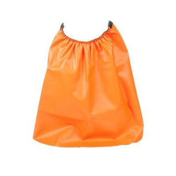 Hard Hat Rain Shield, 0.5 in wd, 2.5 in lg, 5.5 in ht, PVC Coated nylon, Orange