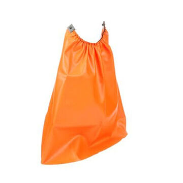 Protection contre la pluie pour casque de sécurité, 0.5 pouce largeur, 2.5 pouce longueur, 5.5 pouce hauteur, nylon enduit de PVC, orange