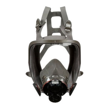 Masque complet réutilisable, masque respiratoire, silicone/élastomère thermoplastique, gris, 4 pouceints
