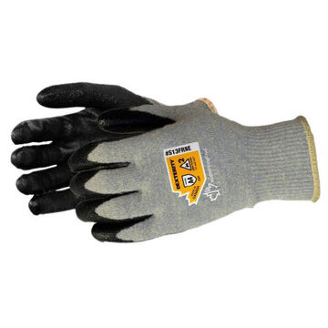 Gants enduits d'arc flash, No. 9, Noir/Tan, 3 ga Yarn Blends Dupont Kevlar Fiber