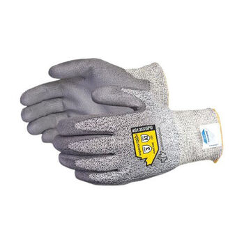 Coated Gloves, Gray, 13 Ga Dyneema