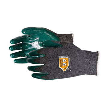 Gants enduits de haute dextérité, charbon, Fibre de filament composite Tenactiv/18 ga