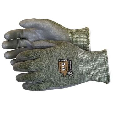 Gants enduits, Vert, Tenactiv/aramide/acier/fibre de filament composite de 13 ga