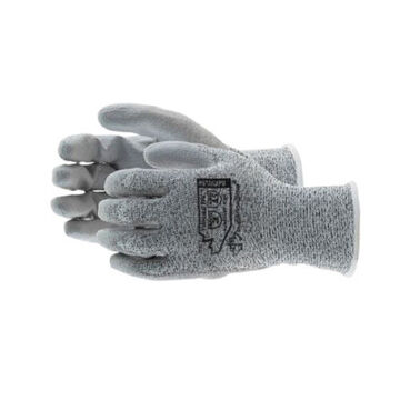 Coated Gloves, Gray, 13 Ga Tenactiv