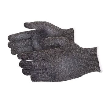 Glove Liner, 13 Ga Comfortrel Fiber, Black, White