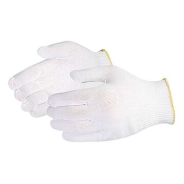 Gants de sécurité à faible peluche, 2X-Petits, Blanc, Filament Nylon