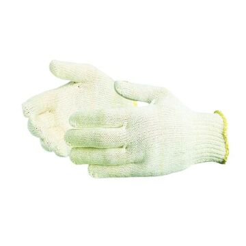 Heavy Weight Safety Gloves, Natural, Polyester, Cotton