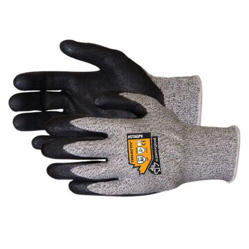 Safety Gloves,black, 13 Ga Composite Filament Fiber Yarn