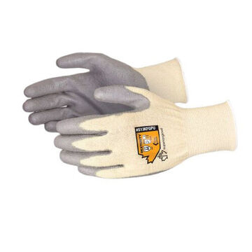Safety Gloves, Beige/black, Kevlar/composite Filament Fiber