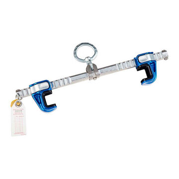 Sliding Beam Anchor, Aluminum, Stainless Steel, Blue/Silver, 2.1 in x 19.25 in