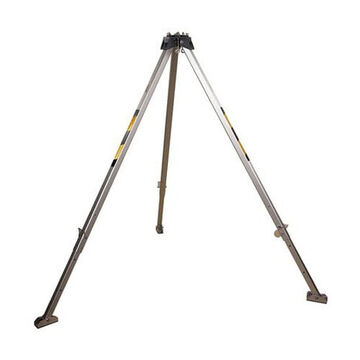 Aluminum Tripod, Aluminum, Silver, 350 lb